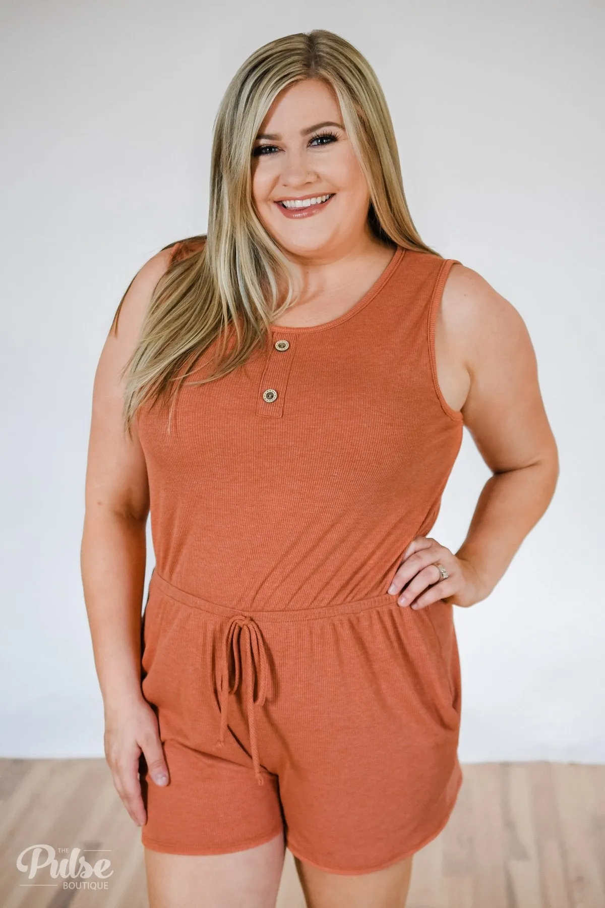 Roadtrip Ready Romper- Orange