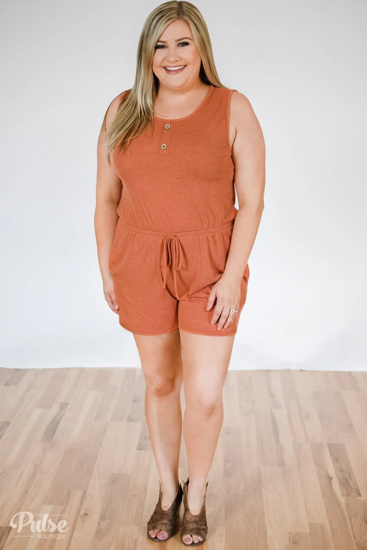 Roadtrip Ready Romper- Orange