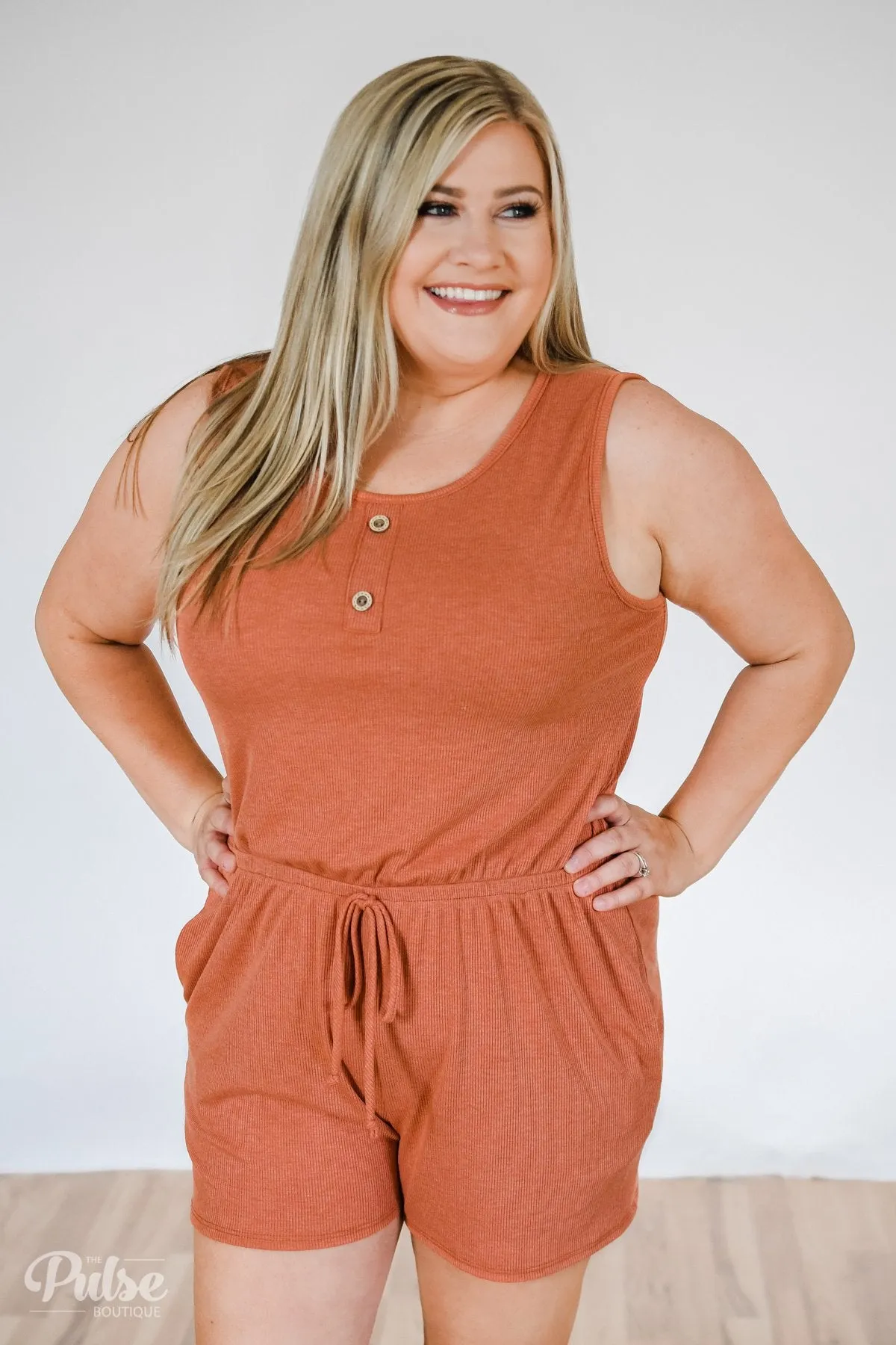 Roadtrip Ready Romper- Orange