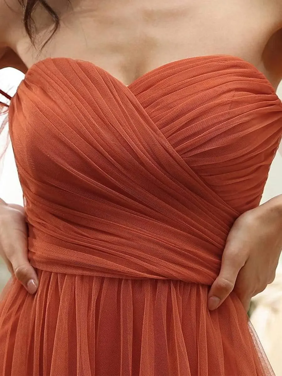 Robe de demoiselle d'honneur en maille à épaules dénudées
