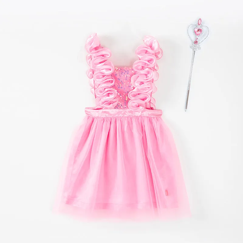 Rose Frill Dress With Accessories Set 2403OZ35