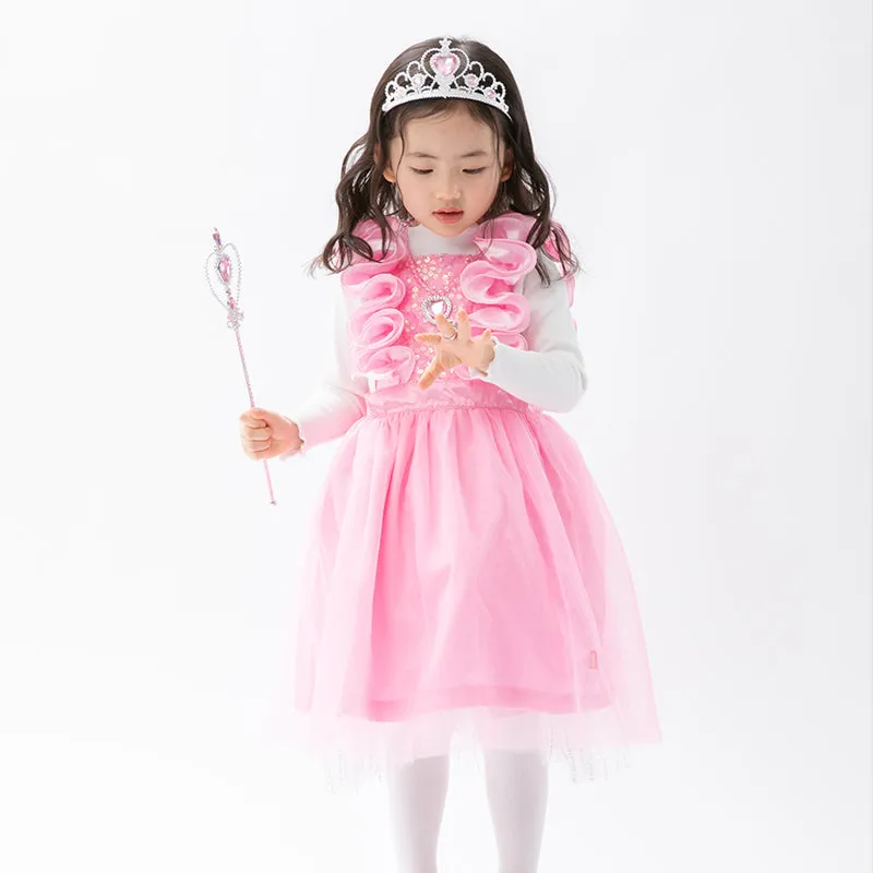 Rose Frill Dress With Accessories Set 2403OZ35
