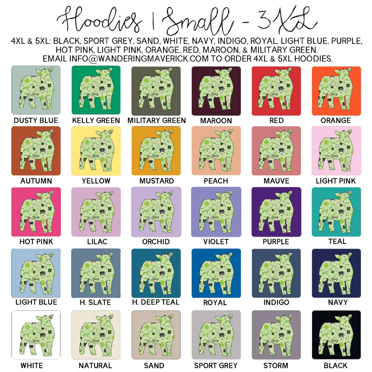 Saint Patrick Heifer Hoodie (S-3XL) Unisex - Multiple Colors!