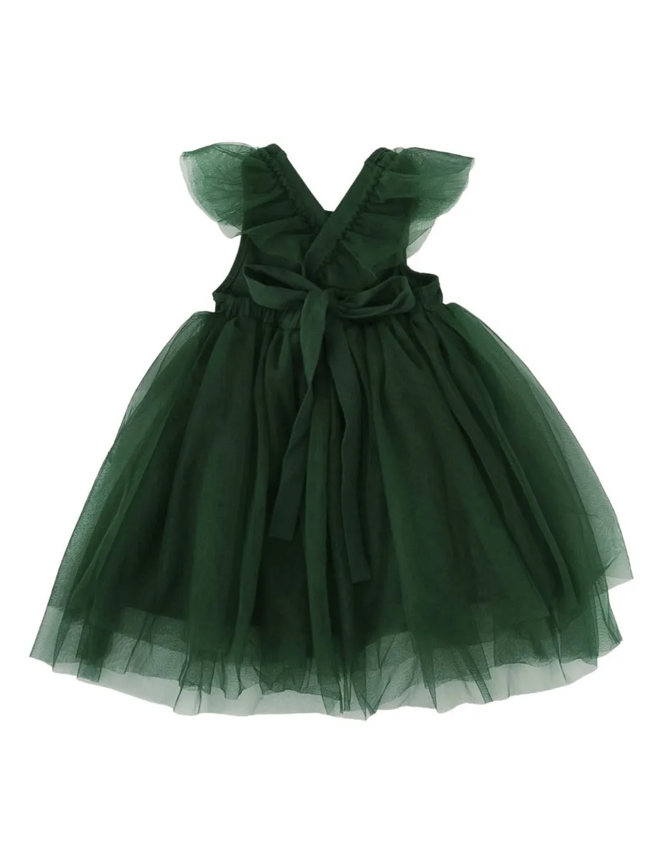 Scarlett Tutu Dress - Emerald Green