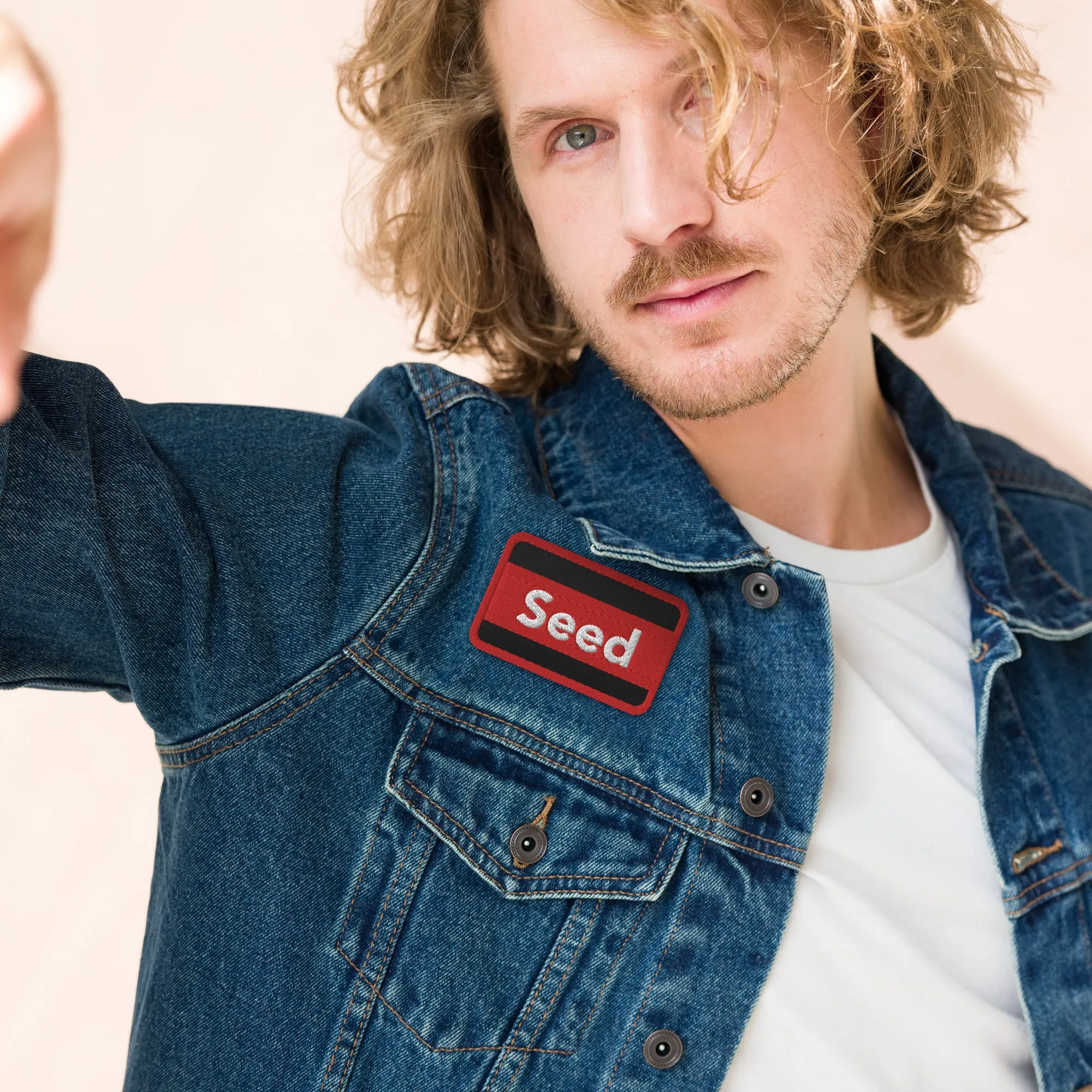 Seed-Rectangular-Embroidered patches