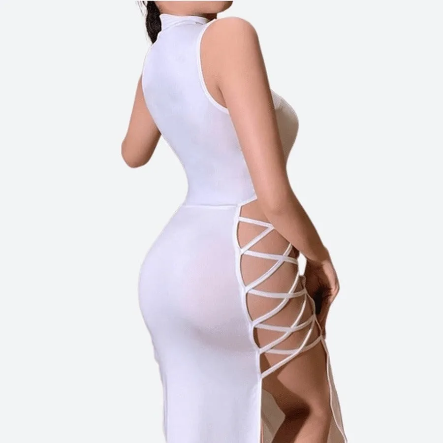 Sexy Cut-Out Sleeveless Maxi Dresses