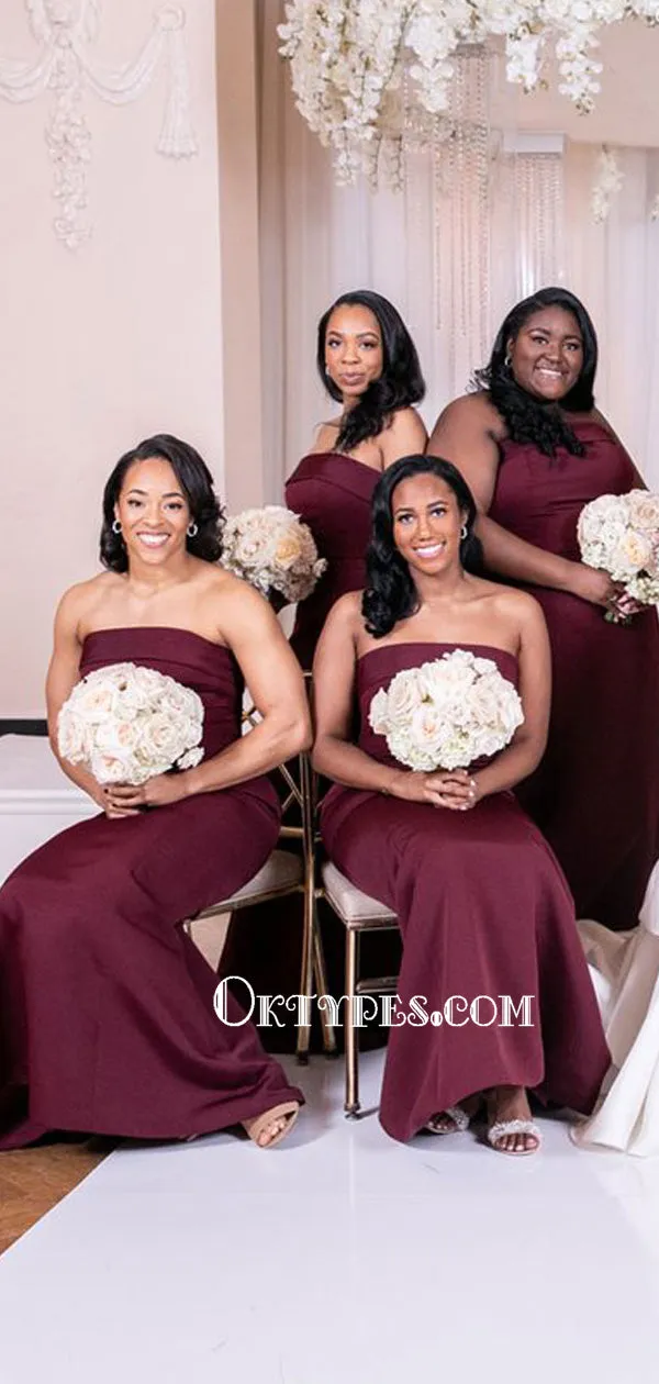 Sexy Straight Mermaid Long Cheap Bridesmaid Dresses Online, BDS0111