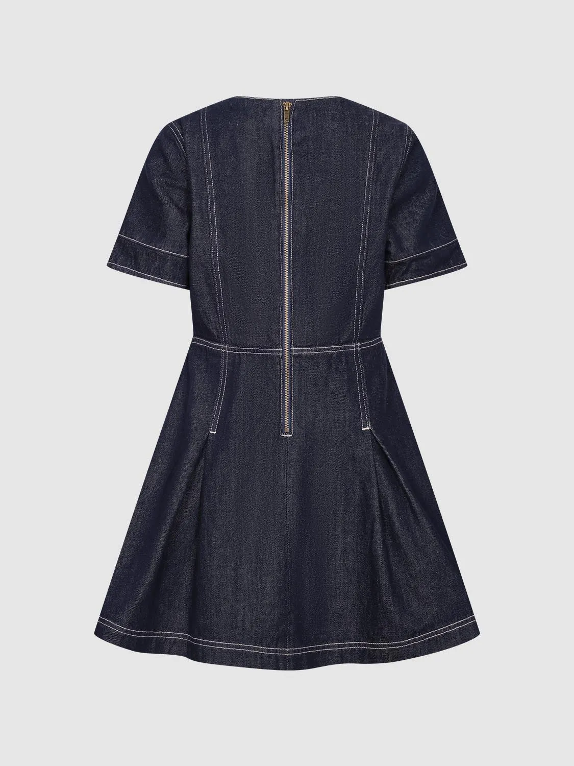 Short Sleeve Denim Dresses
