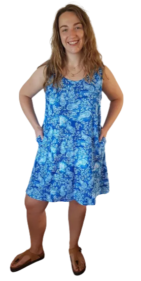 Siesta Dress Vine Paisley