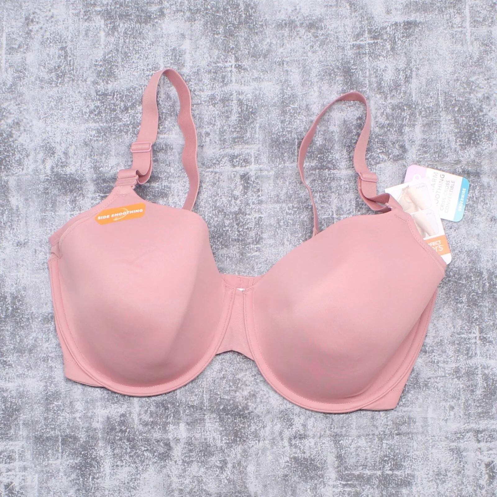 Simply Perfect by Warner's Women's Underarm Smoothing Mesh Underwire Bra