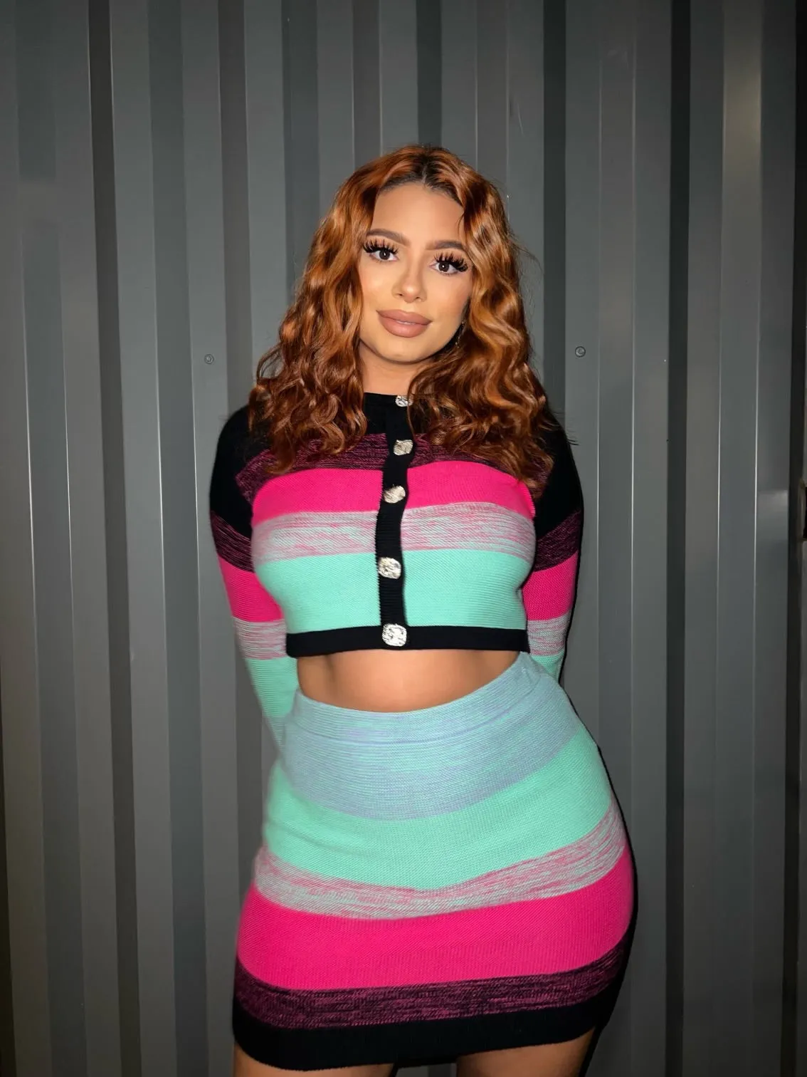 Skylar Multicolor Knit Skirt