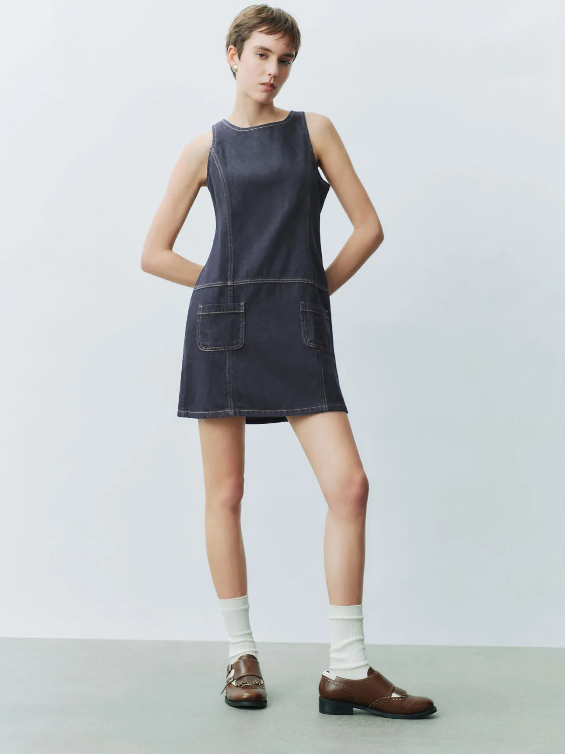 Sleeveless Denim Dresses