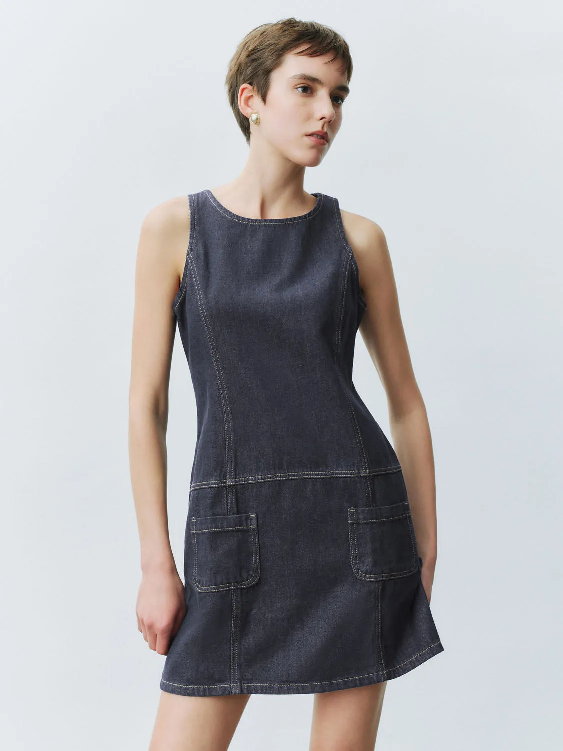 Sleeveless Denim Dresses