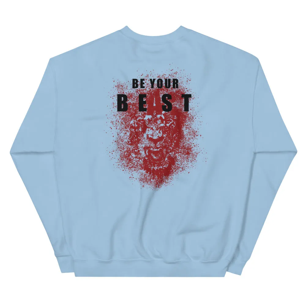 Soaring And Still Champion™ with Be Your Beast back, ASC sleeve logo men's sweatshirt