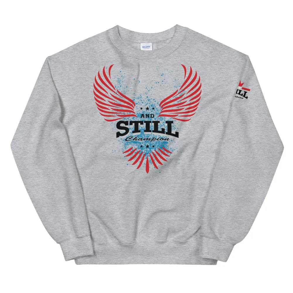 Soaring And Still Champion™ with Be Your Beast back, ASC sleeve logo men's sweatshirt