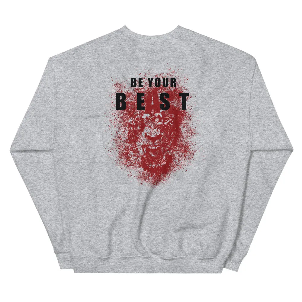Soaring And Still Champion™ with Be Your Beast back, ASC sleeve logo men's sweatshirt