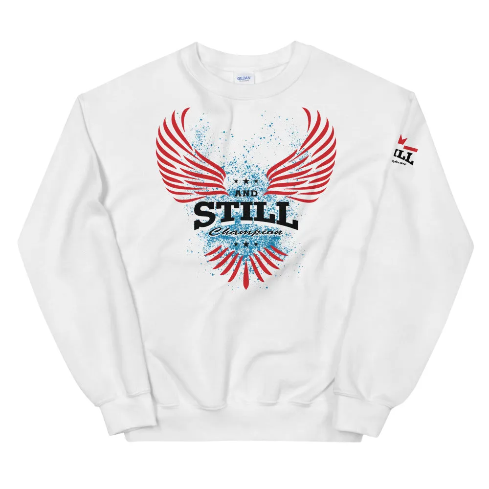 Soaring And Still Champion™ with Be Your Beast back, ASC sleeve logo men's sweatshirt