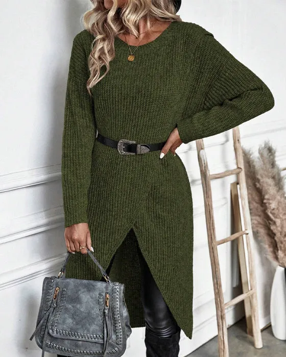 Solid Cela Sweater Dress