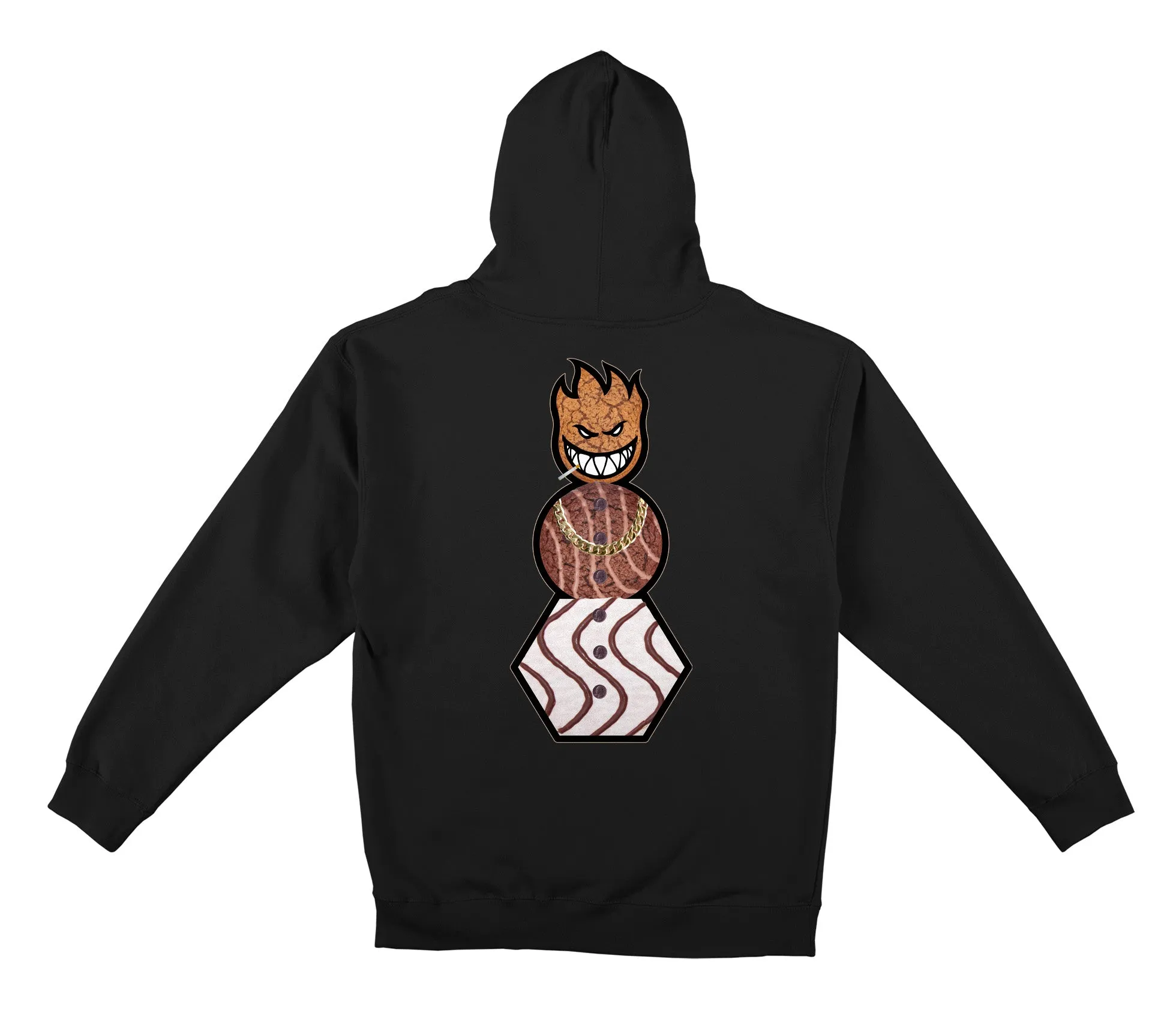 Spitfire x Quartersnacks Snackman Hoody - Black