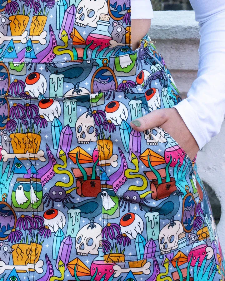 Spooky Stuff Stretch Twill Pinafore Dress