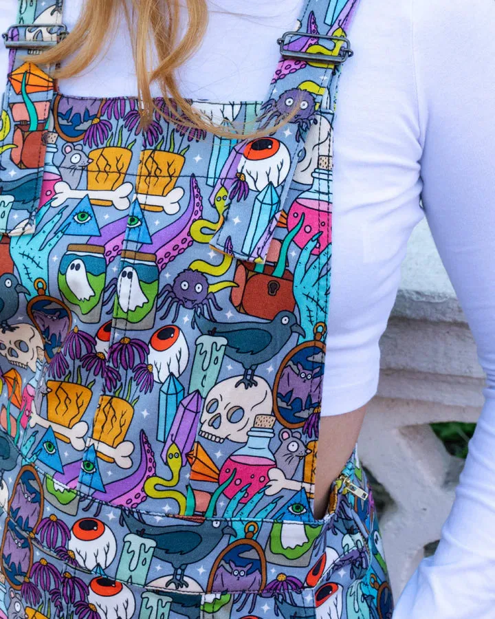 Spooky Stuff Stretch Twill Pinafore Dress