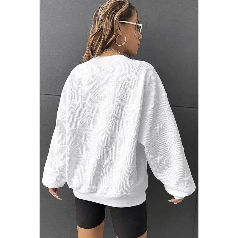 Starburst - Embossed Pullover Sweater
