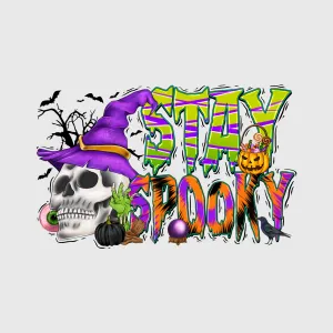 Stay Spooky Skull Transfer