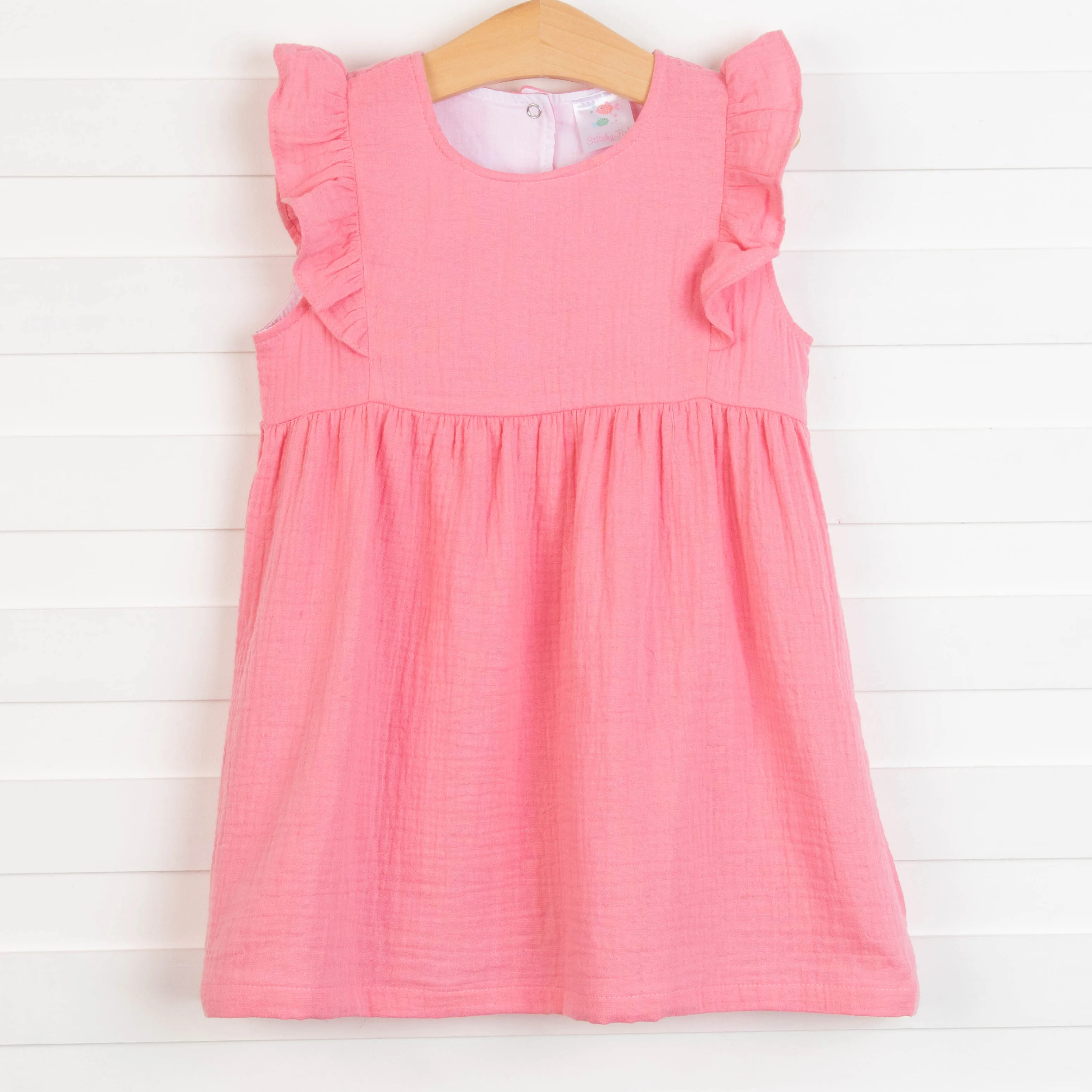 Stella Muslin Dress, Pink