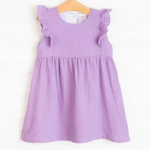 Stella Muslin Dress, Purple