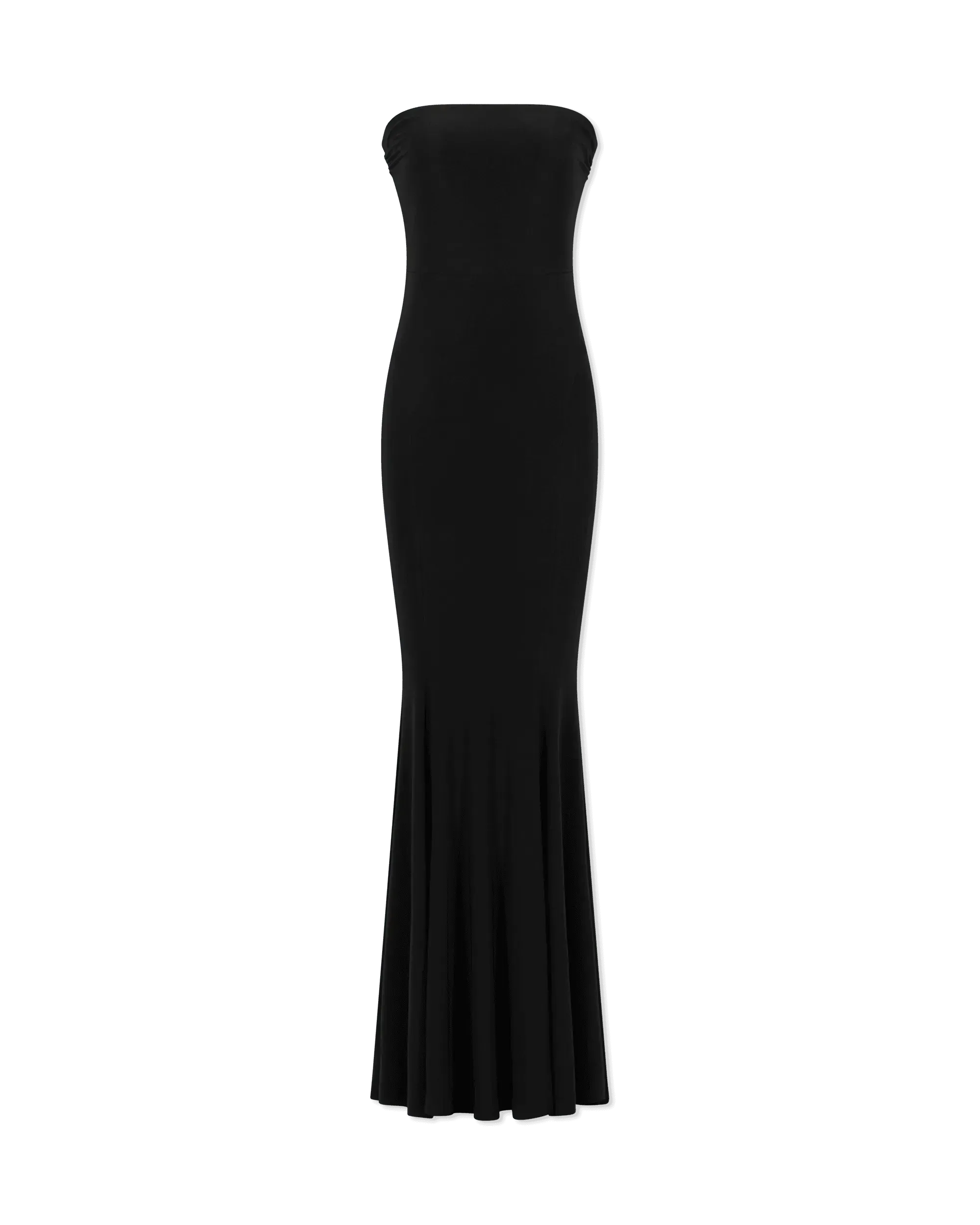 Strapless Lamé Fishtail Gown