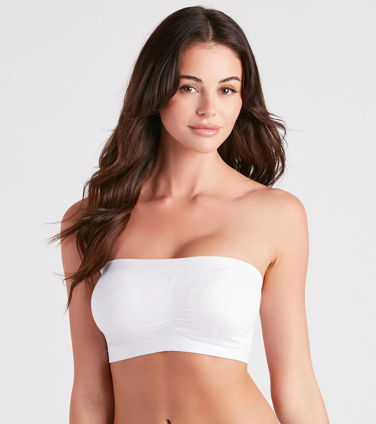 Strapless Ruched Padded Bandeau