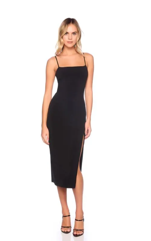 Strappy Slit Dress