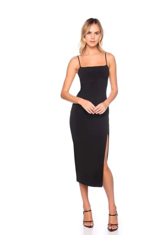 Strappy Slit Dress
