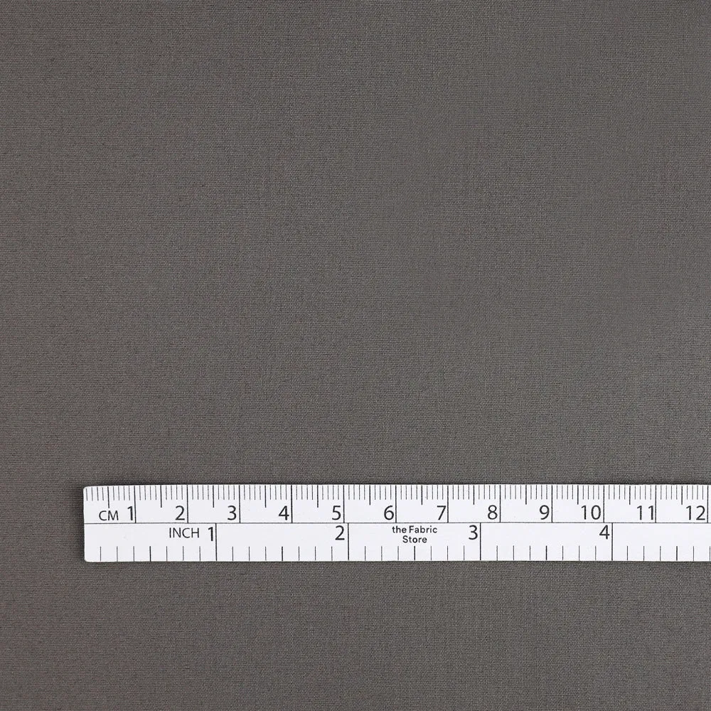 Stretch Cotton Shirting - Fossil