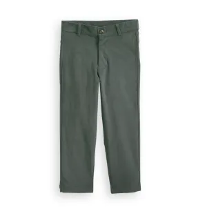 Stretch Twill Boy's Slim Pant -- Leaf Green
