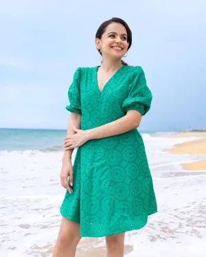 Sweet Caroline Shift Dress- Green
