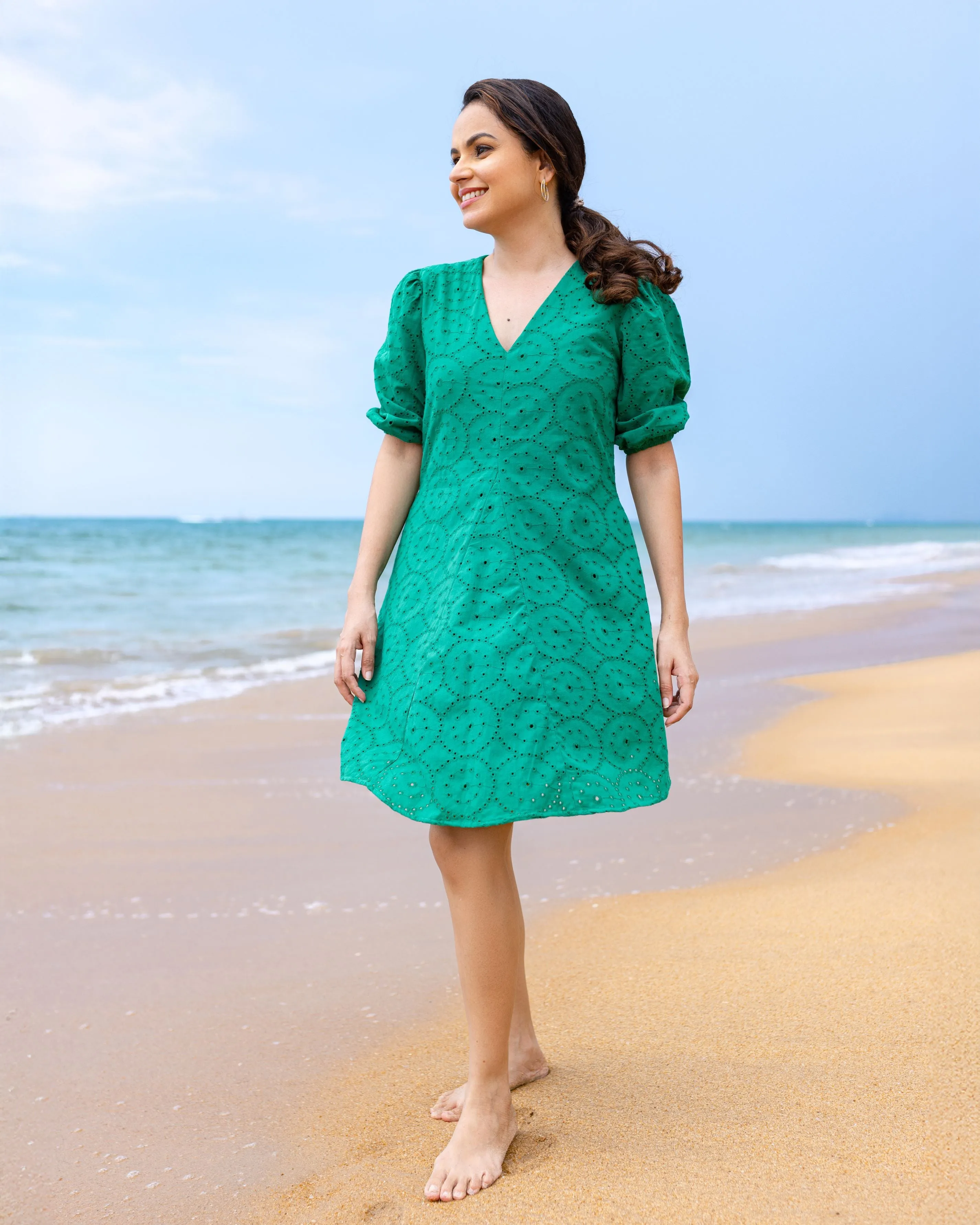 Sweet Caroline Shift Dress- Green