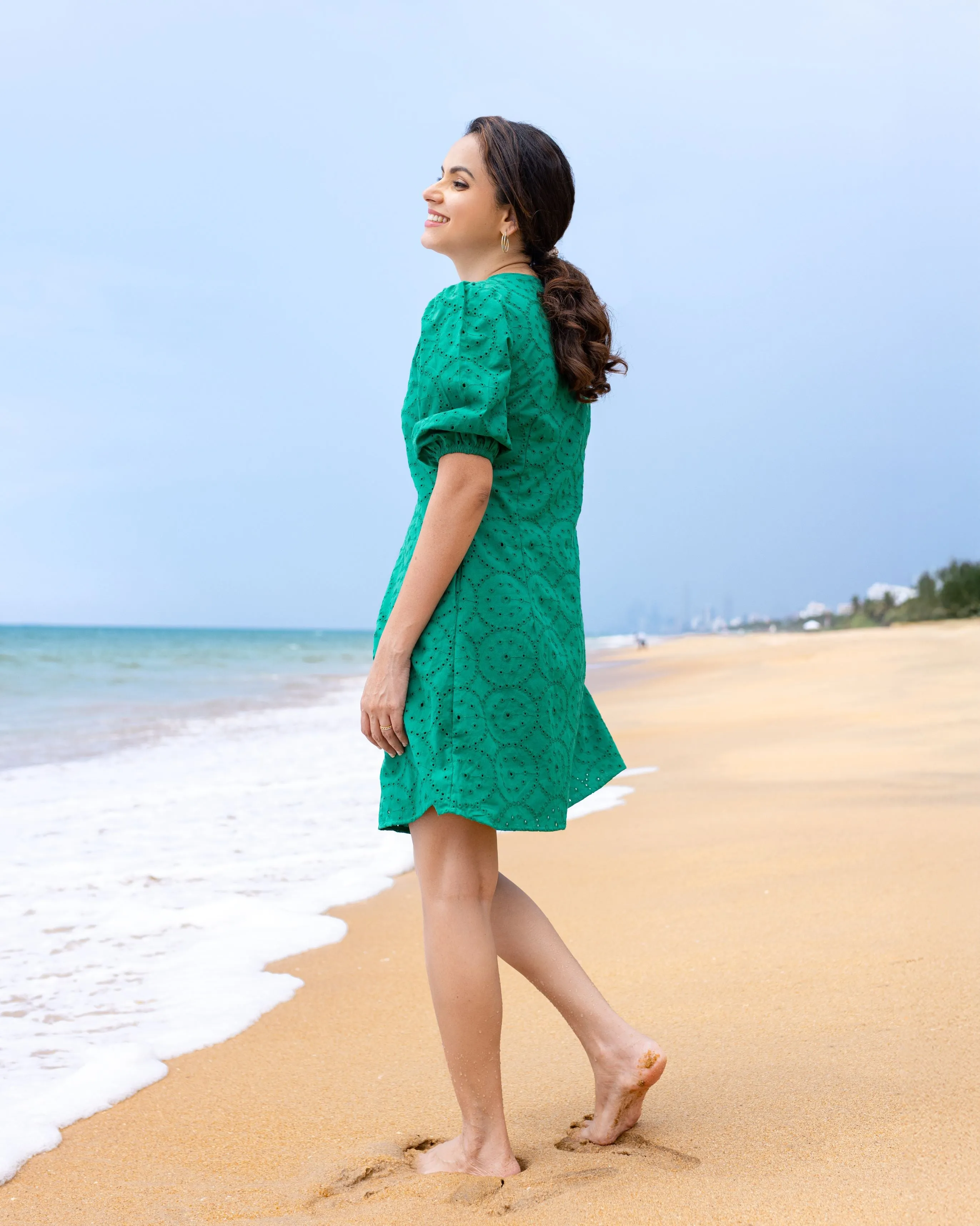 Sweet Caroline Shift Dress- Green