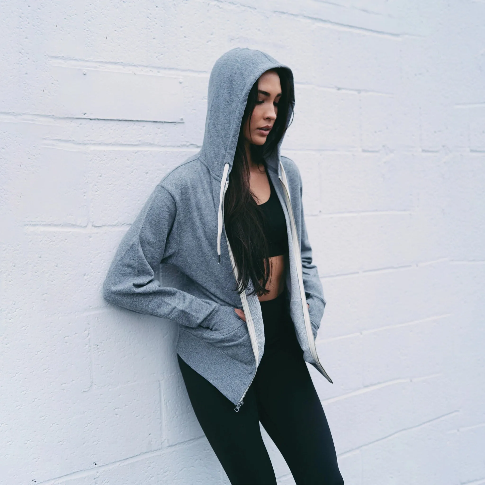 Swingman French Terry Heather Full-Zip Hoodie