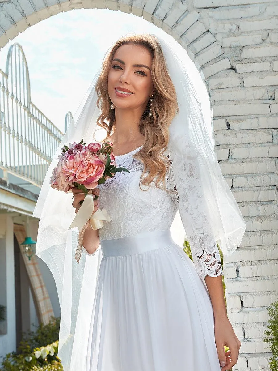 Taille Personnalisée Dentelle transparente sexy longue Robe de soirée
