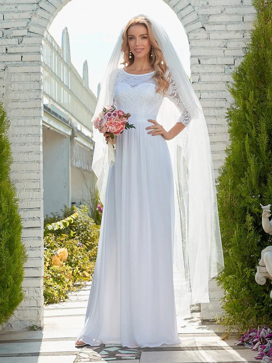 Taille Personnalisée Dentelle transparente sexy longue Robe de soirée
