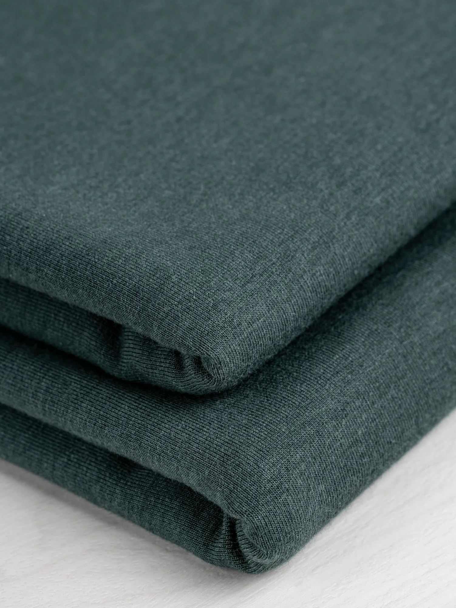 Tencel Lyocell Organic Cotton Stretch French Terry - Cypress - Swatch