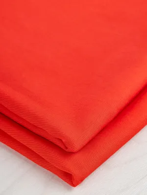 Tencel Lyocell Twill Deadstock - Red - Swatch