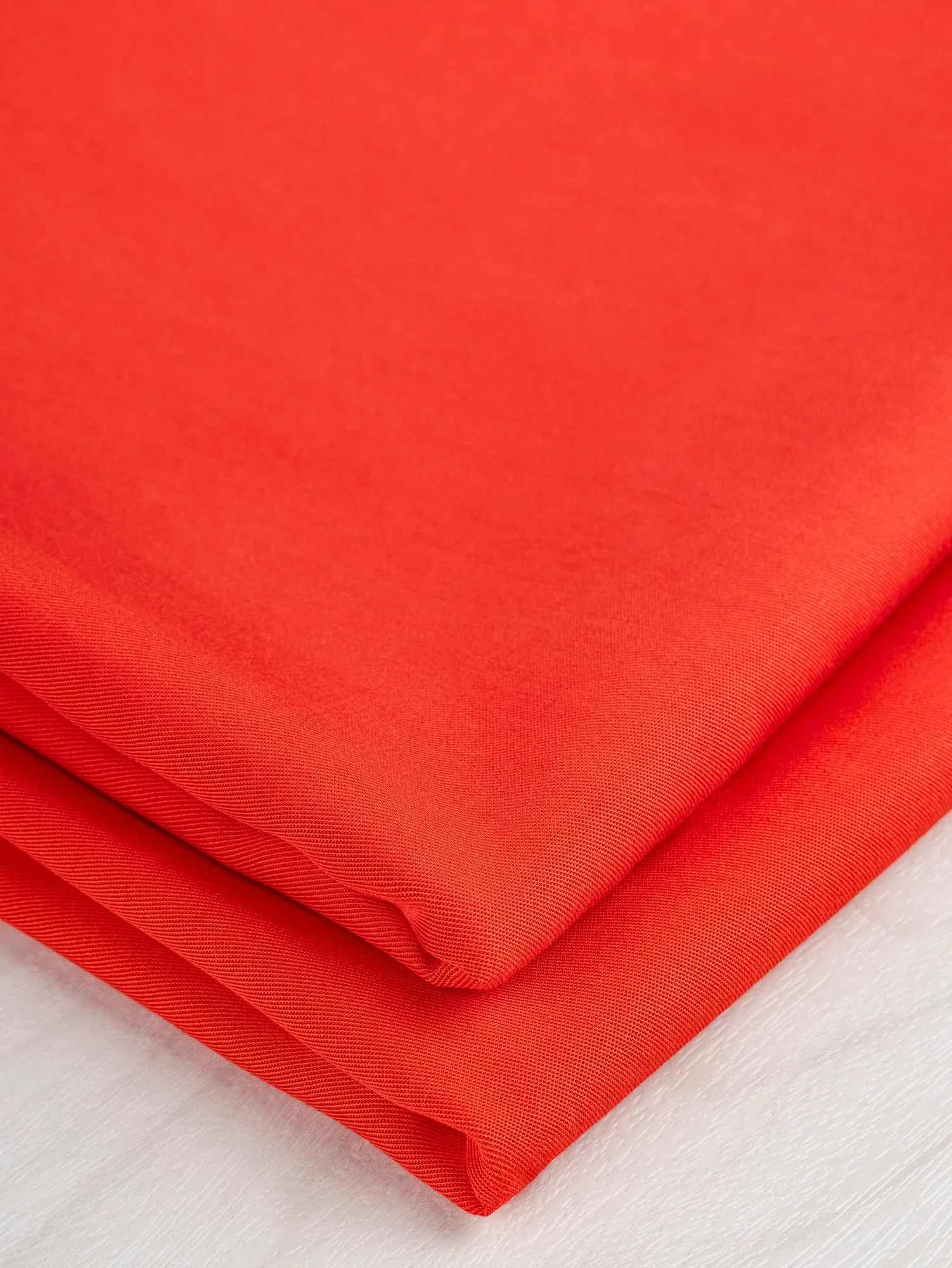 Tencel Lyocell Twill Deadstock - Red - Swatch