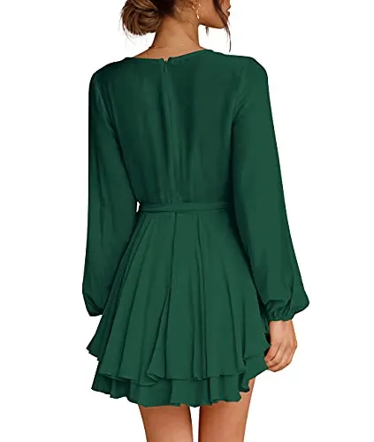 Tie Waist Flare Dress