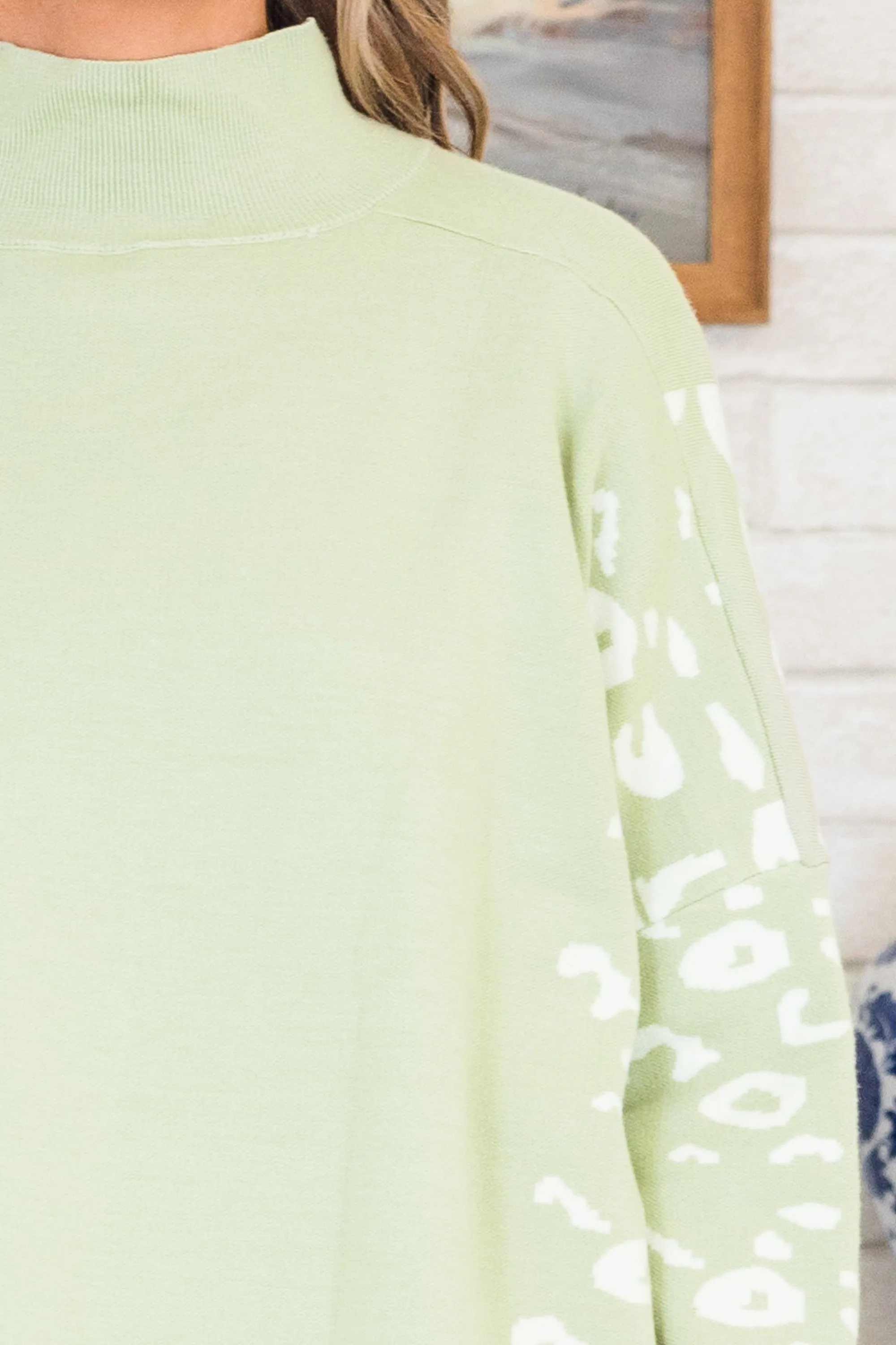 Time To Walk Away Sweater Tunic, Sage