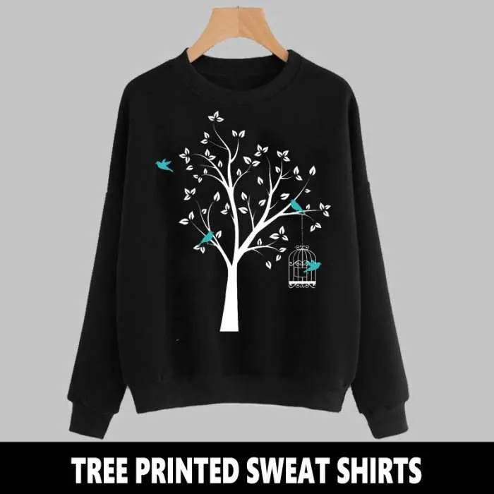 TREE PRINTED SWEAT SHIRT