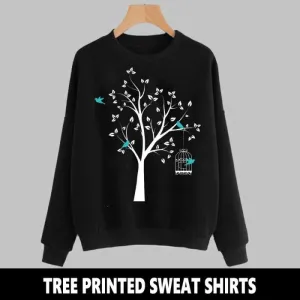 TREE PRINTED SWEAT SHIRT