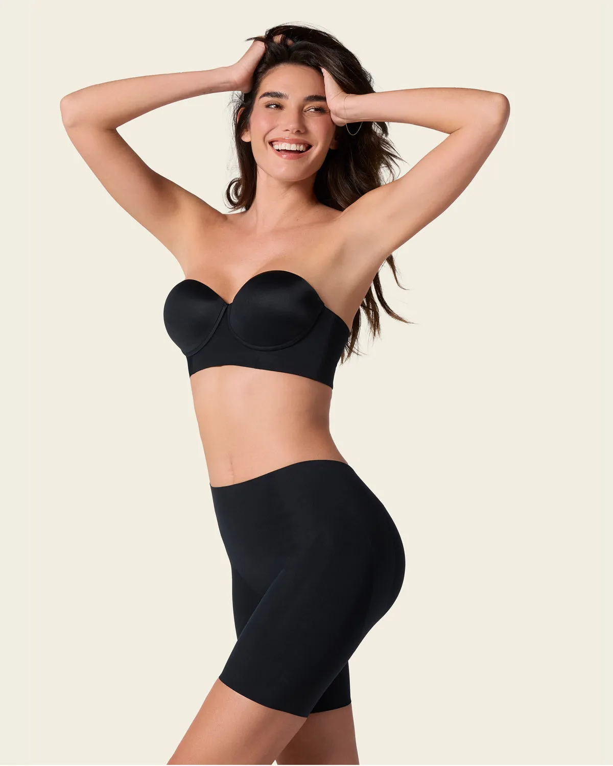 Undetectable Backless Moderate Shaper Short