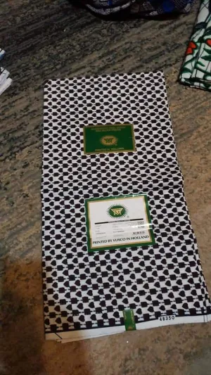 Unique Designed Printed Original Fabrics - Black & White